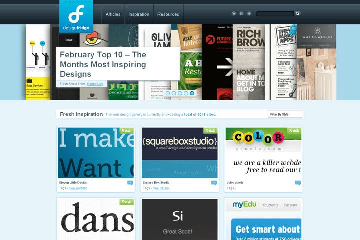 Design Fridge website preview